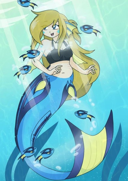 Nerin the Blue Tang Mermaid