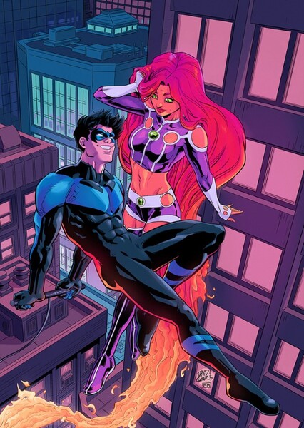 Nightwing and Starfire