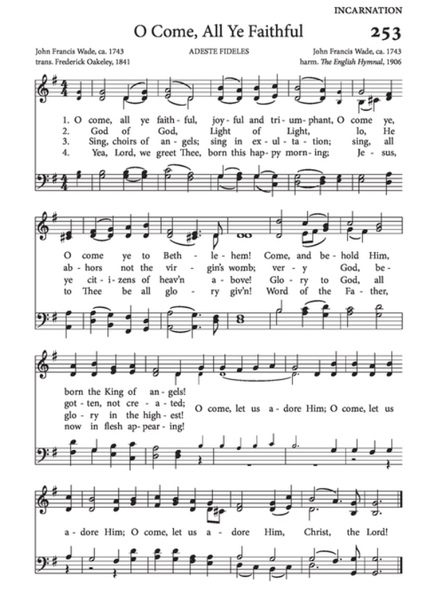 O Come, All Ye Faithful