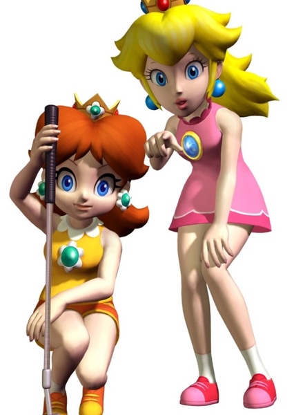 Peach and Daisy photo