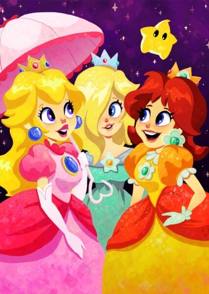 Peach, Daisy, and Rosalina