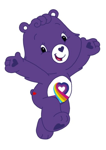 Rainbow Heart Bear
