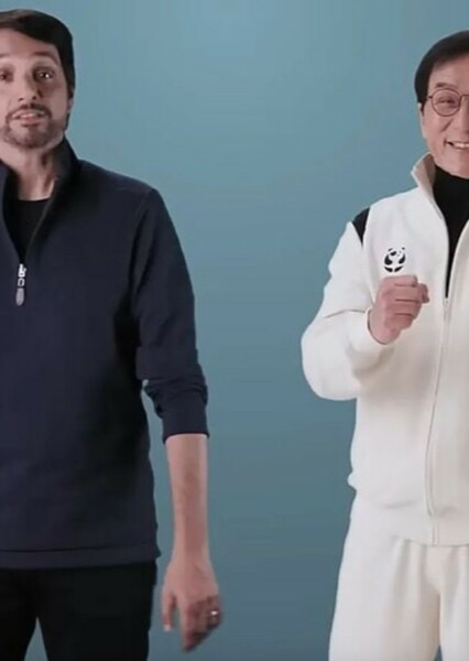 Ralph Macchio and Jackie Chan photo