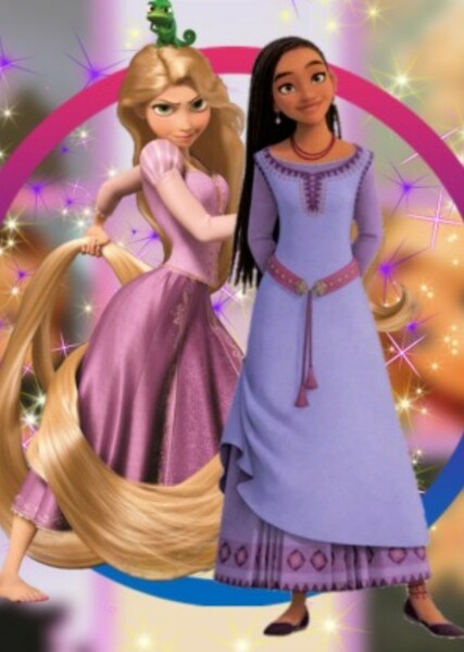 Rapunzel and Asha photo