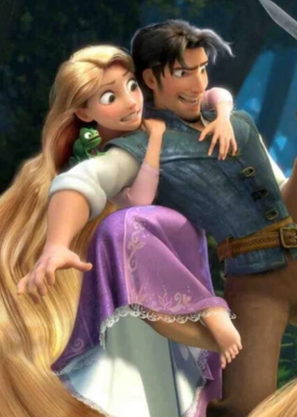 Rapunzel and Flynn Rider photo