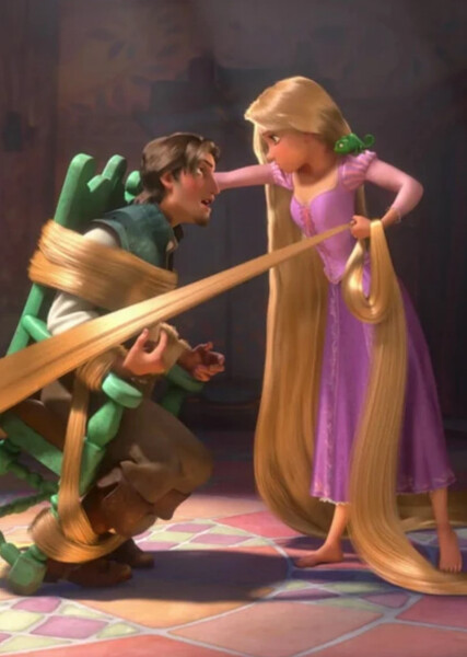 Rapunzel and Flynn Rider