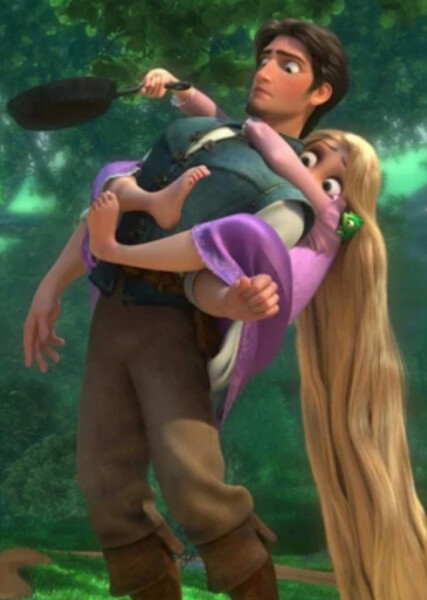 Rapunzel and Flynn Rider