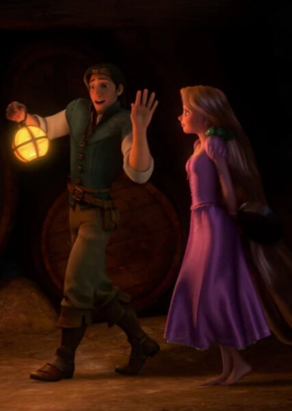 Rapunzel and Flynn Rider