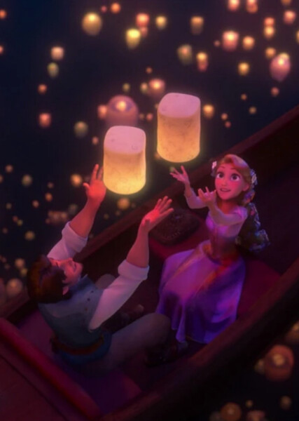 Rapunzel and Flynn Rider