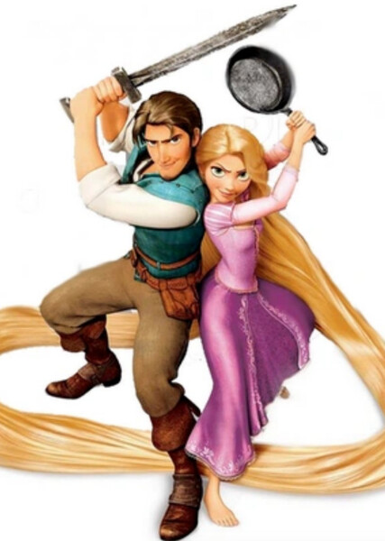 Rapunzel and Flynn Rider photo