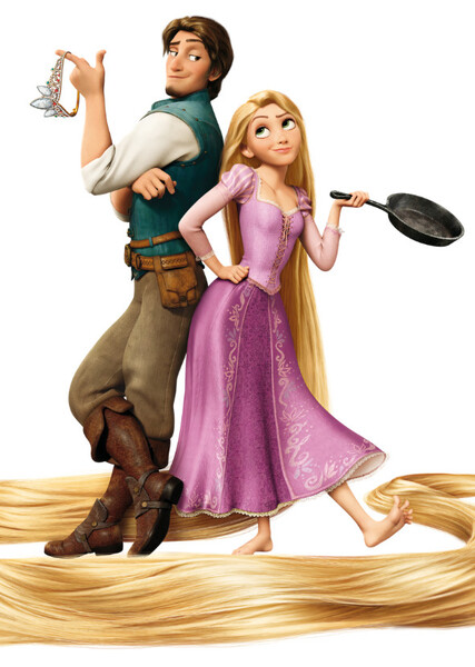 Rapunzel and Flynn Rider photo