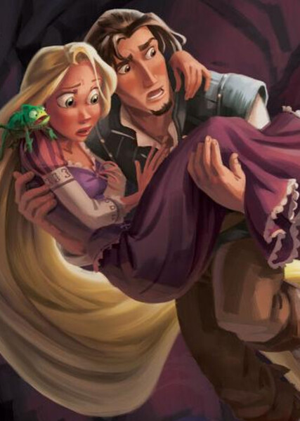 Rapunzel and Flynn Rider photo