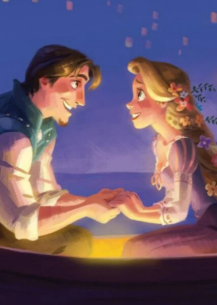 Rapunzel and Flynn Rider