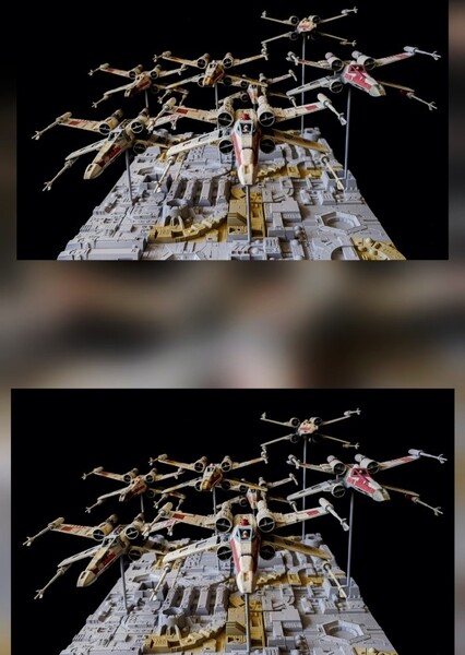 Red T65 X Wing Squadrons/Red Group T65 X Wing Squadrons as Ships Included in Rogue One: A Star Wars and Fairy Tail Story (live action)