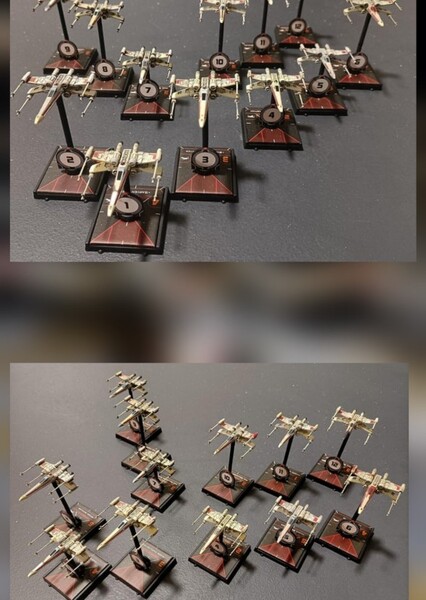 Red X Wing Squadrons/Red Group X Wing Squadrons photo
