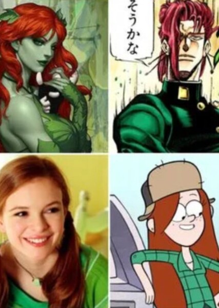 RedHead in Green