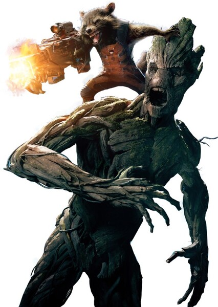 Rocket and Groot photo