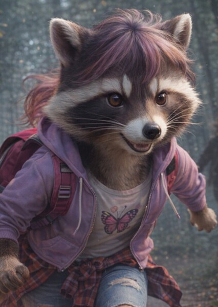 Rosie the Raccoon photo
