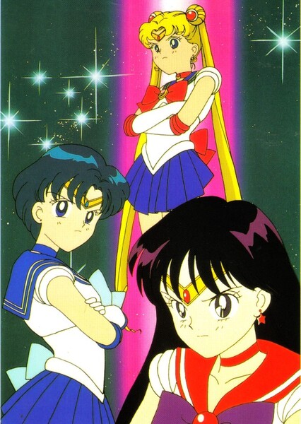SAILOR MOON SAILOR MERCURY AND SAILOR MARS THE SAILOR SCOUTS