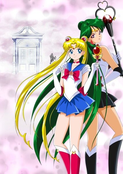 SAILOR SCOUTS SAILOR MOON AND SAILOR PLUTO photo
