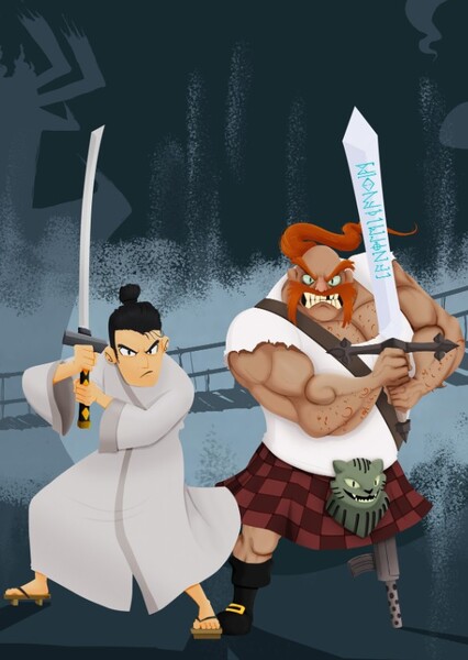 Samurai Jack and The Scotsman photo