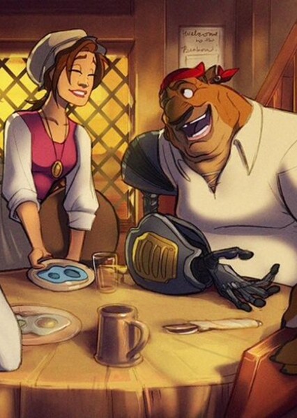 Sarah Hawkins and Long John Silver photo