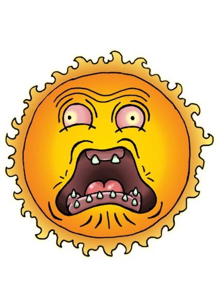 Screaming Sun Earth photo