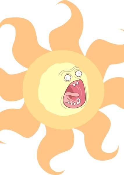 Screaming Sun Earth photo