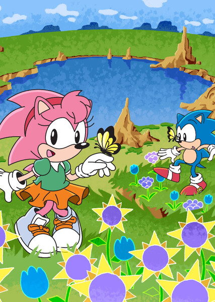 Sonic and Amy photo