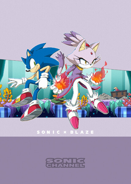 Sonic and Blaze photo