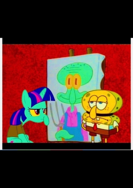 SpongeBob Squarepants and Twilight Sparkle photo