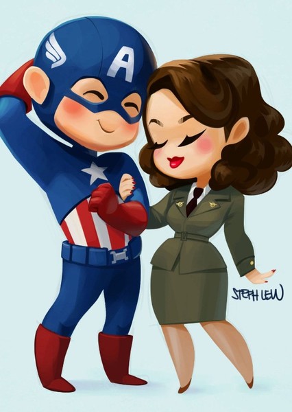 Steve Rogers and Peggy Carter photo