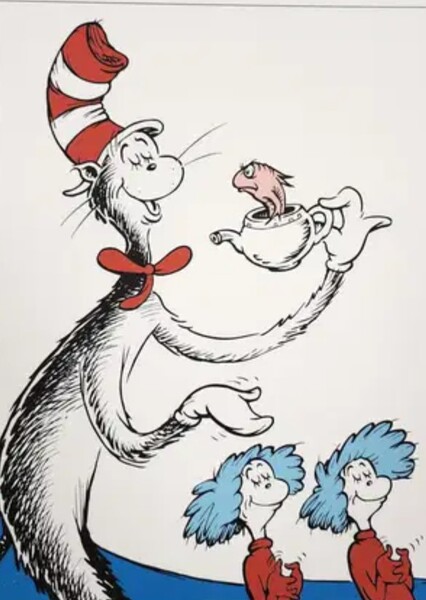 The Cat in the Hat and The Fish photo