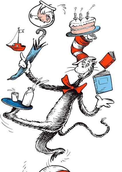 The Cat in the Hat and The Fish photo