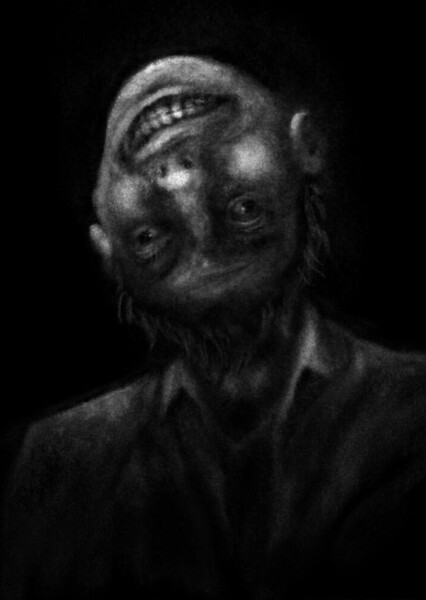 The Man With The Upside-Down Face photo