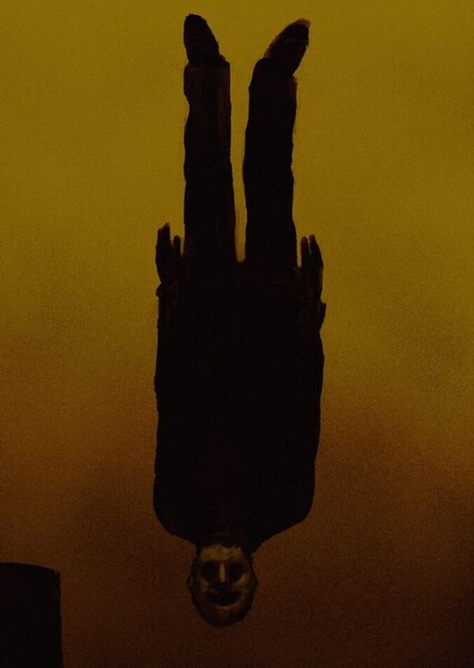 The Man With The Upside-Down Face photo