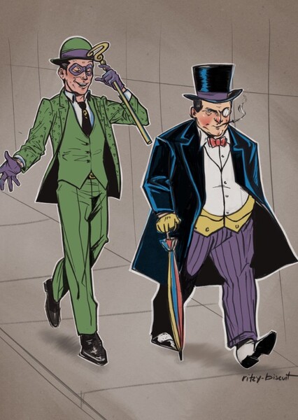 The Penguin and The Riddler photo