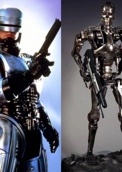 The Terminator and Robocop photo