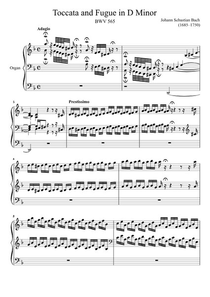 Toccata and Fugue in D Minor, BWV 565 photo