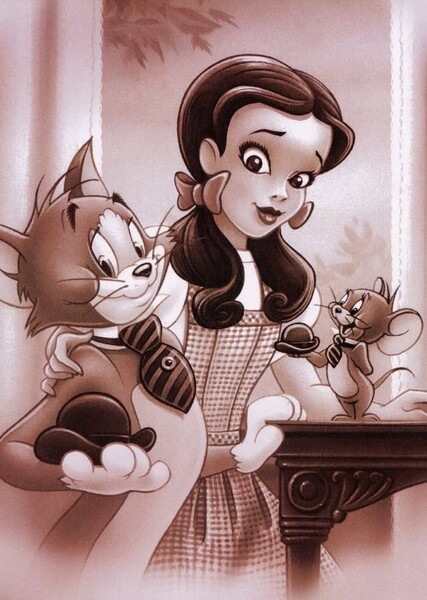 Tom Cat and Jerry Mouse photo