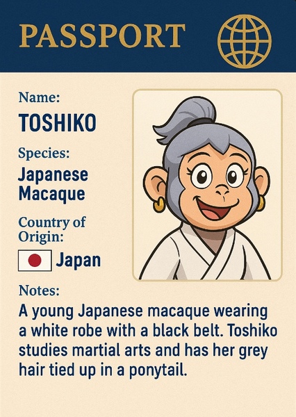 Toshiko the Japanese Macaque