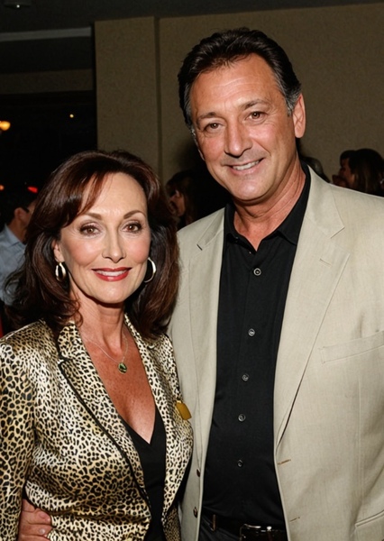 Tress MacNeille and Corey Burton photo