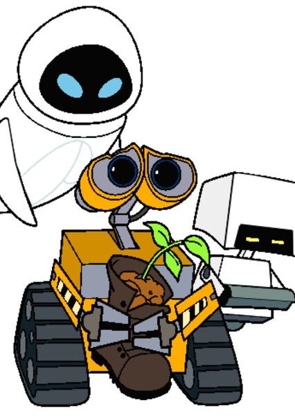 WALL-E, EVE, and M-O