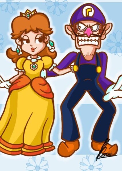 Waluigi and Princess Daisy photo