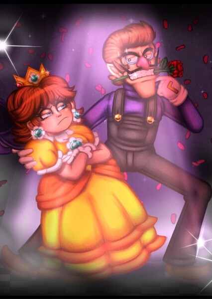 Waluigi and Princess Daisy photo