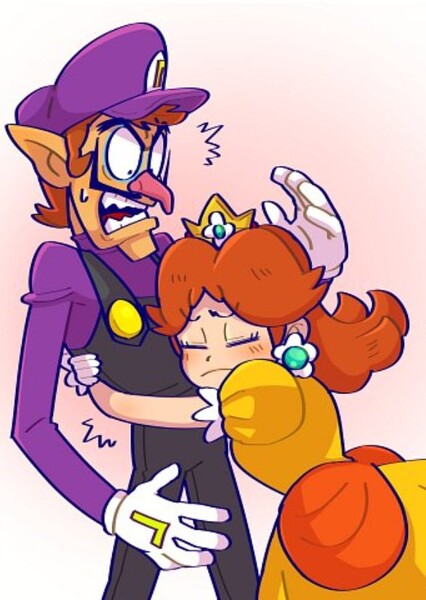 Waluigi and Princess Daisy photo