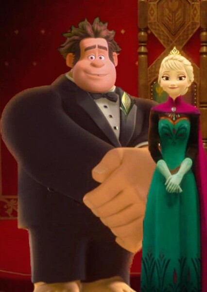 Wreck-It Ralph and Elsa