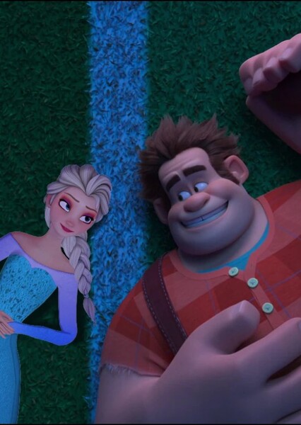 Wreck-It Ralph and Elsa photo