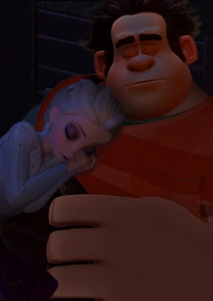 Wreck-It Ralph and Elsa photo
