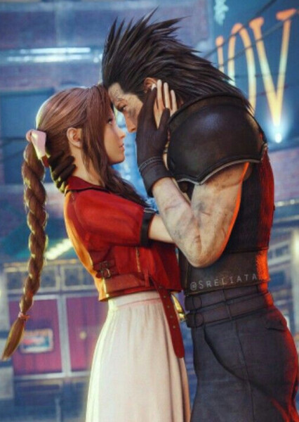Zack and Aerith photo